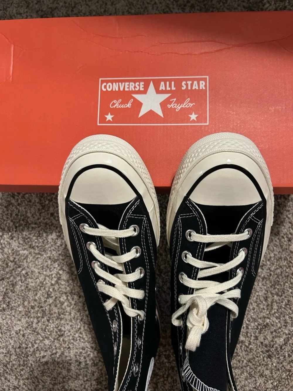 NIB Converse Chuck 70 Hi Classic Canvas Black/Egret Size 8 Men's/10 Women's - Picture 9 of 11